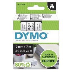 DYMO D1 Standard 9mm Label Tape - S0720670 | Durable, Versatile, Perfect for All Your Labeling Needs!
